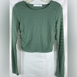 Altar'd State Teal Textured Knit Top